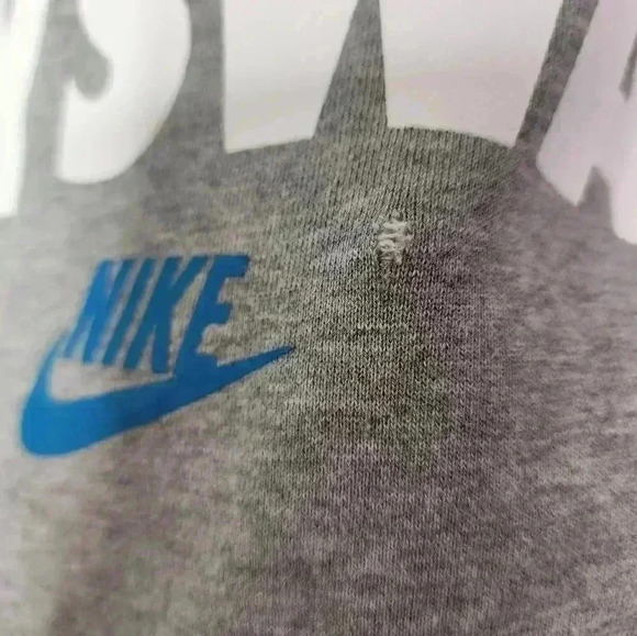 Nike Classic Heathered Gray DON'T SWEAT MY SWAG 3XL Hoodie Sweatshirt Logo - Picture 6 of 6